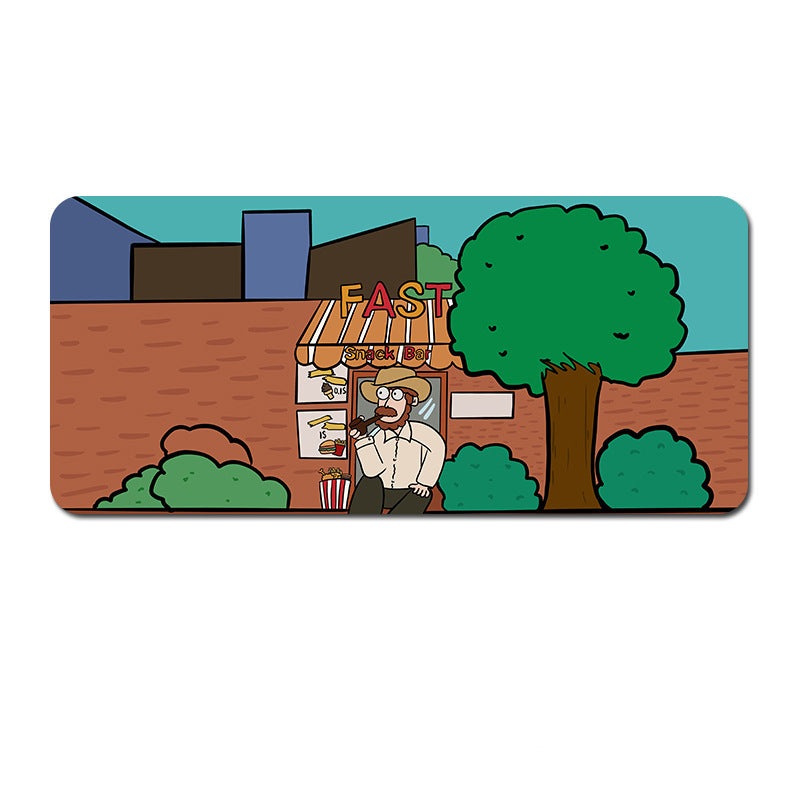Oversized Cartoon Desk Pad – 90x40x0.4cm Mouse Mat, Non-Slip Base (Style 3)