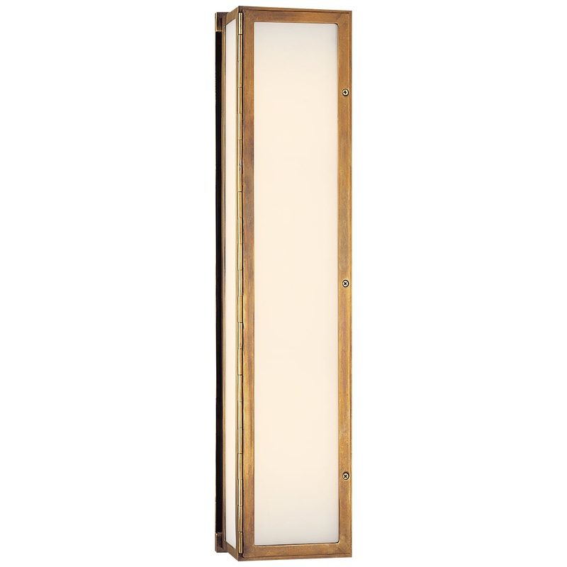 Three Light Wall Sconce from the Mercer Collection in Hand-Rubbed Antique Brass Finish by Visual Comfort Signature