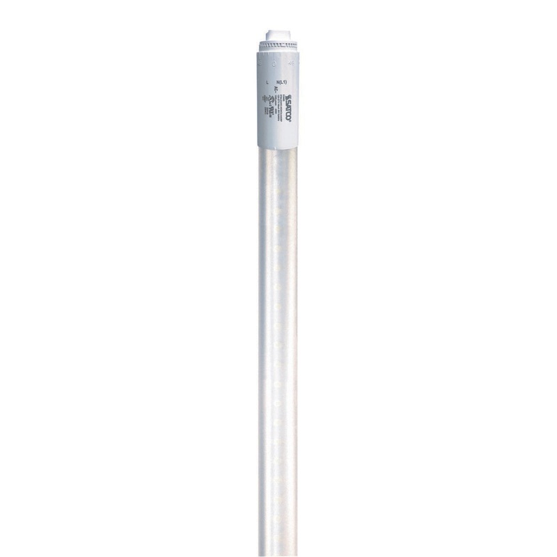 24 Watt T8 LED, 4000K, 3100 Lumens, 120-277 Volt, Type B, Single Ended, Ballast Bypass Light Bulb by Satco (Case of 10)