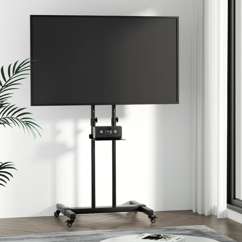 Artiss Mobile TV Stand for 23″-65″ TVs Mount Bracket Portable Solid Trolley Cart
