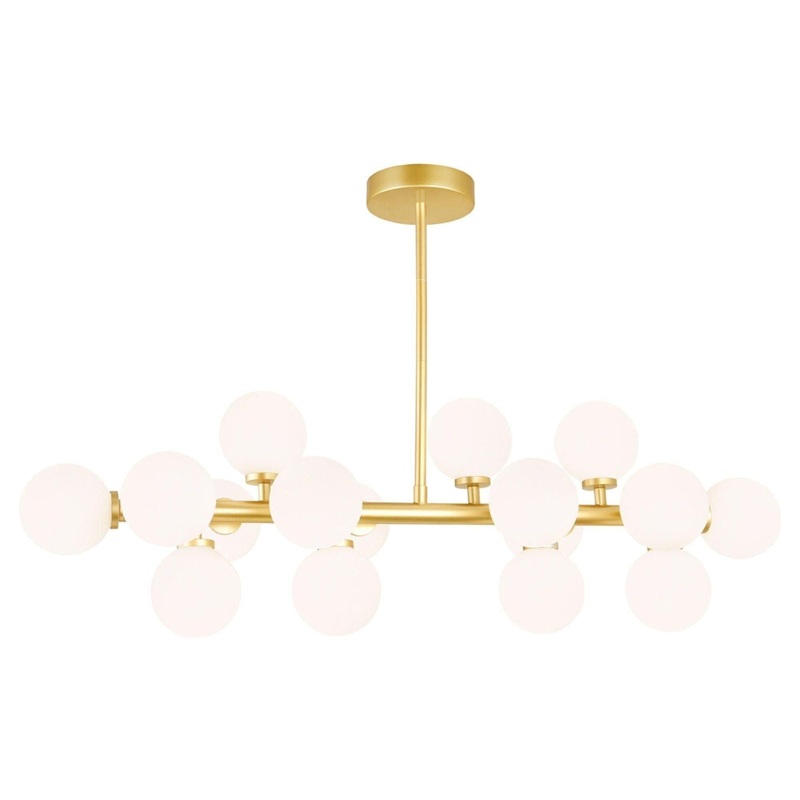 Arya Chandelier Satin Gold