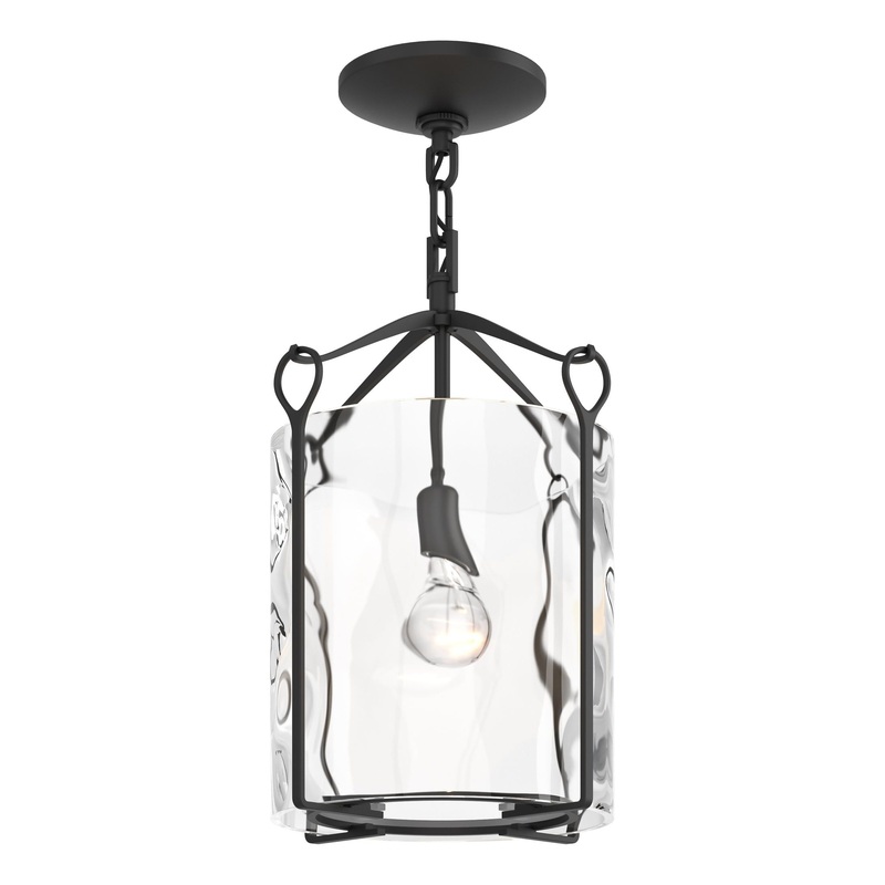 Bow Semi-Flush Black Water Glass (LL)