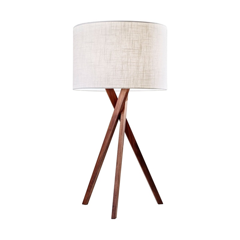 Brooklyn Table Lamp Walnut Wood