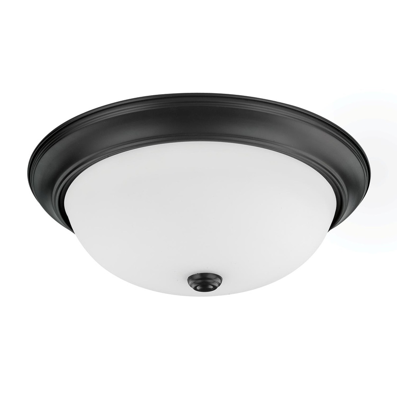 Capital Lighting 214731MB Bates 3 Light Flush Mount Matte Bl;ack