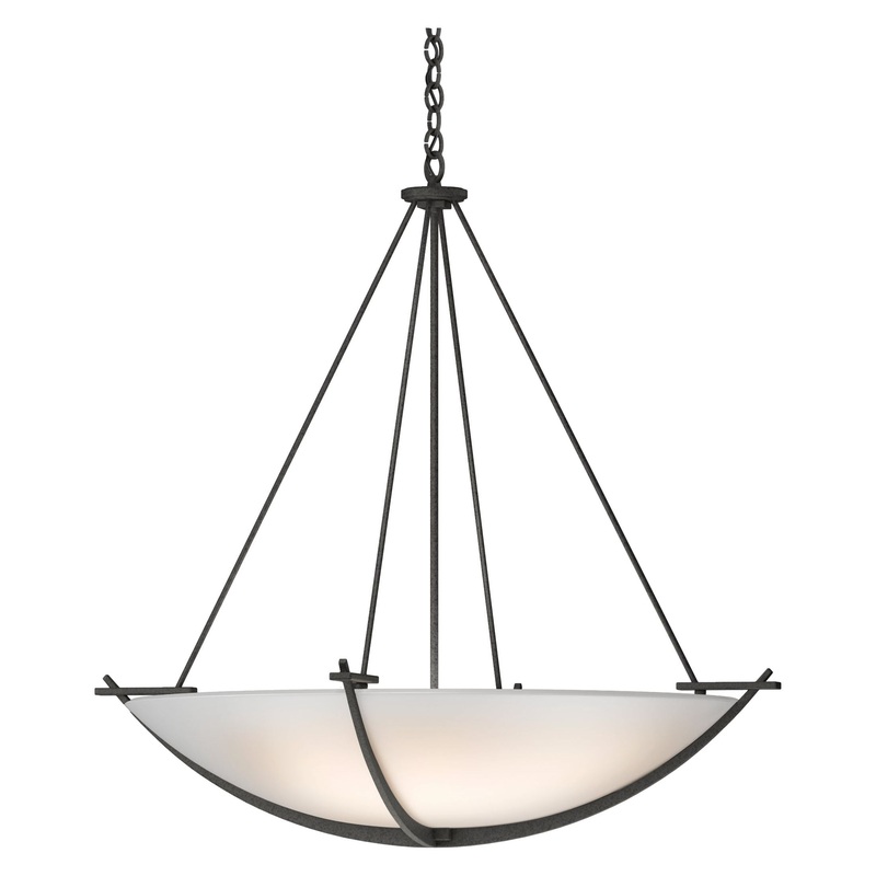 Compass Large Scale Pendant Natural Iron Opal Glass (GG)