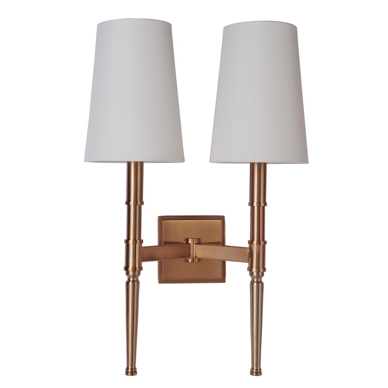 Craftmade 44662-SB Ella Two Light Wall Sconce Satin Brass (Discontinued)