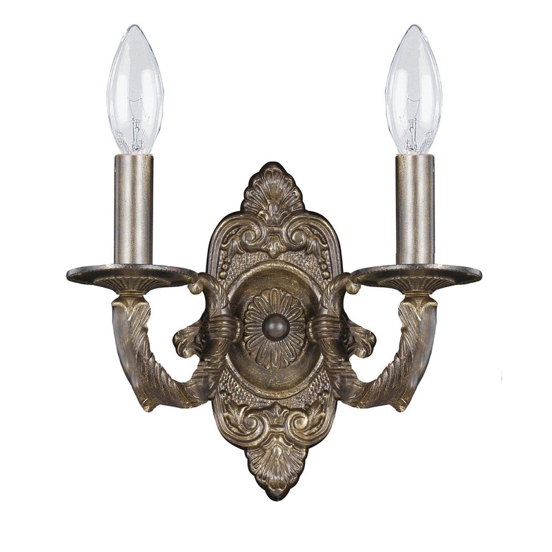 Crystorama 5122-VB Paris Market Two Light Wall Sconce Venetian Bronze