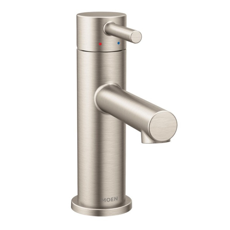 Lavatory Faucet Align 1 Lever ADA WaterSense Brushed Nickel 1.2 Gallons per Minute Pop-Up 1/3 Hole