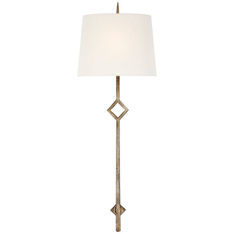 One Light Wall Sconce from the Cranston Collection in Gilded Iron Finish by Visual Comfort Signature