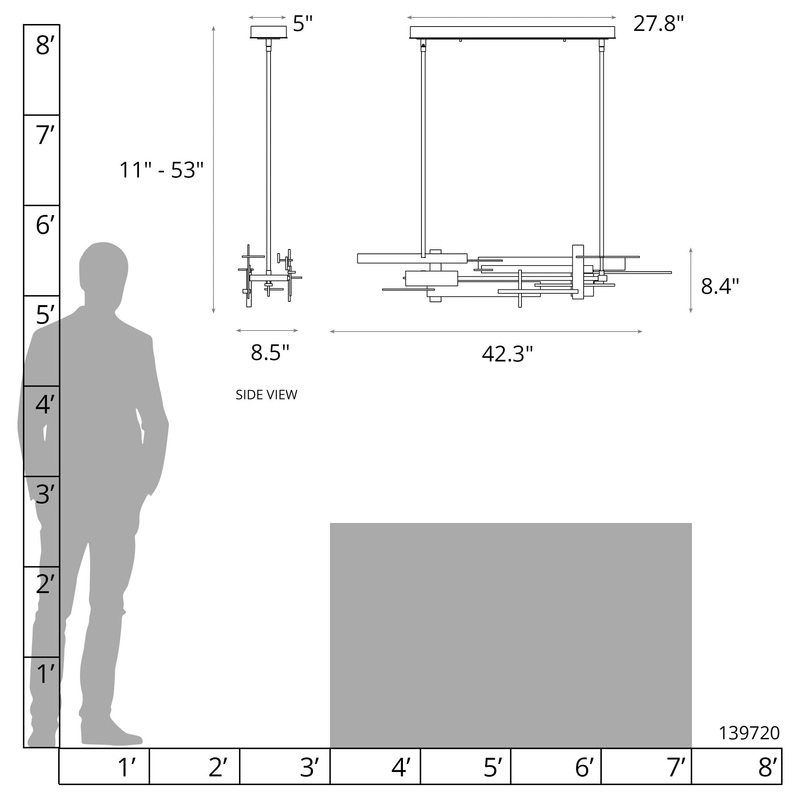 Planar Large LED Pendant Oil Rubbed Bronze
