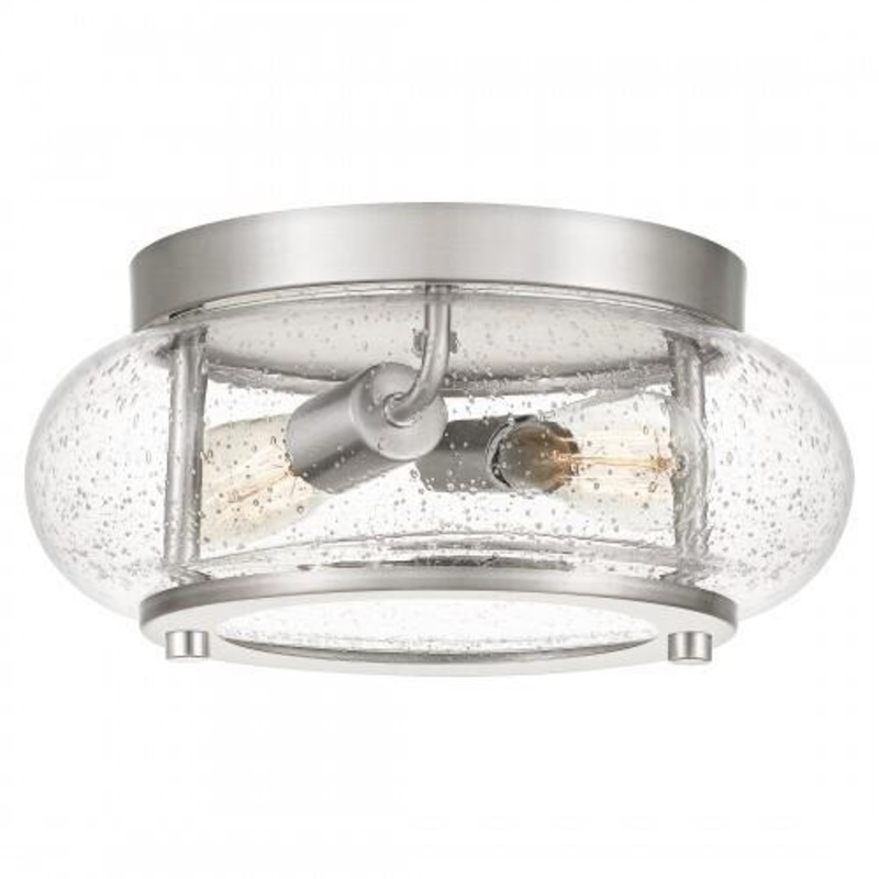 Quoizel TRG1612BN Trilogy Flush mount 2 light brushed nickel Flush Mount