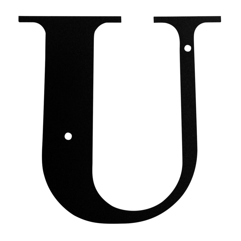 Village Wrought Iron LET-U Letter U Large