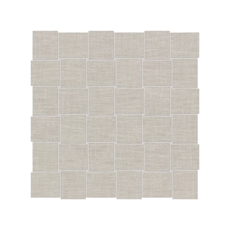 2″ x 2″ Basketweave Belgian Linen Natural Porcelain Mosaics. 1 Sheet = .96 Sq. Ft. (69-567) 2″ x