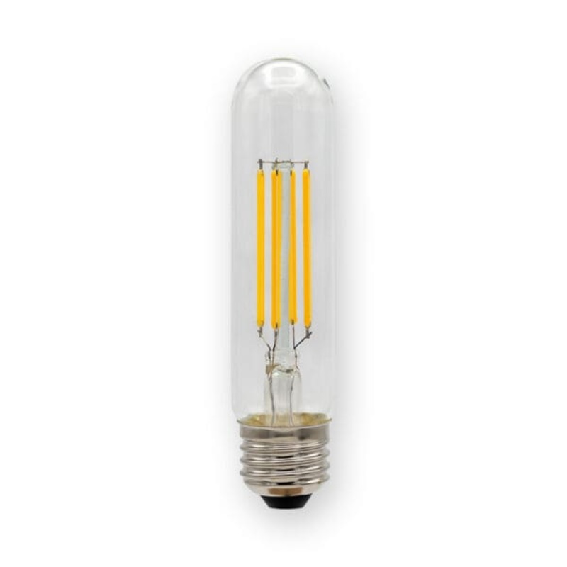 6.5 W/T10, E26 Base, Dimmable Replacement Lamp, Filament Bulb W/ Clear Lens, Input Voltage 120V Ac, 6.5W/753 Lumens, Cri>90, Cct 3000K, 130Mm LED Miniature Lamp by Emery Allen