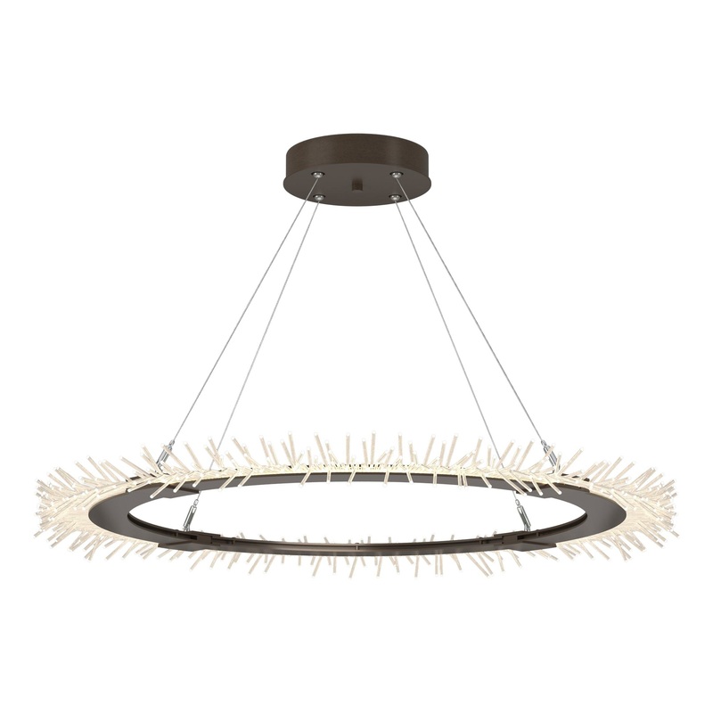 Anemone Circular LED Pendant Bronze