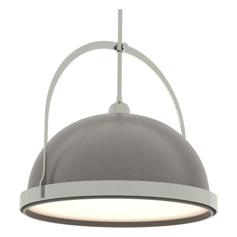 Atlas Large Pendant Sterling Dark Smoke