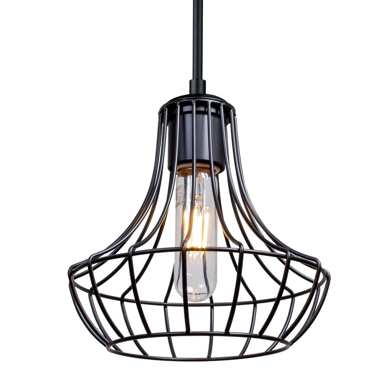 Besa 1JT-SPEZ07-EDIL-BK Besa Spezza 7 Pendant LED Pendant Black
