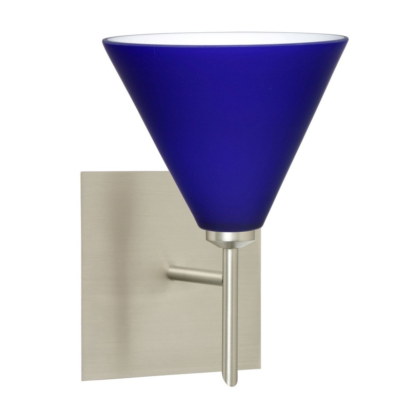 Besa 1SW-5121CM-SN-SQ Kani One Light Wall Sconce Satin Nickel (Discontinued)