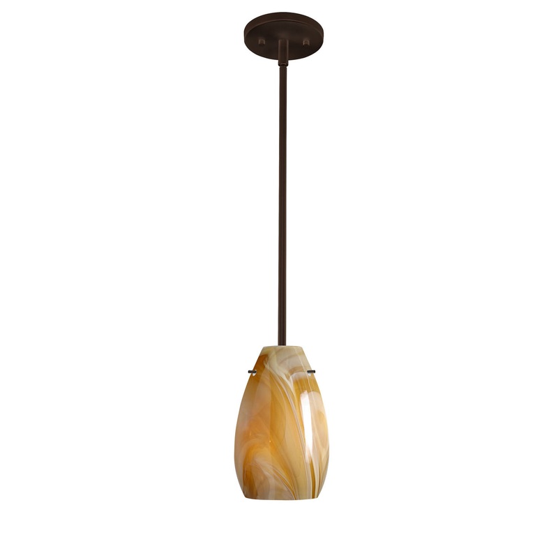 Besa 1TT-4126HN-BR Pera One Light Pendant Bronze