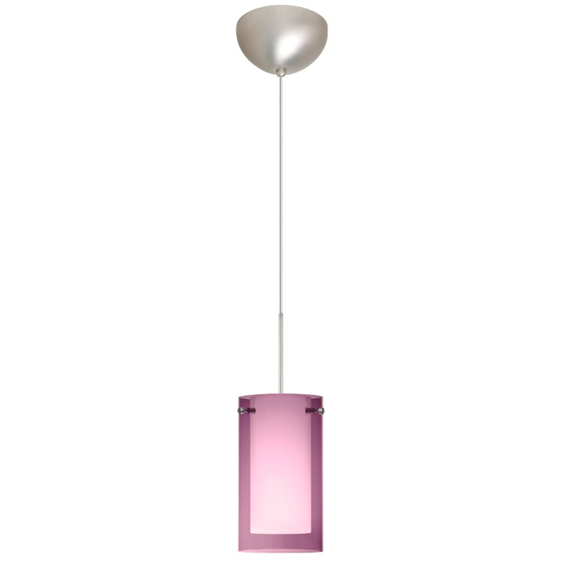 Besa 1XC-A44007-SN Pahu One Light Pendant Satin Nickel