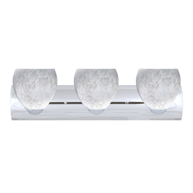 Besa 3WZ-412219-CR Bolla Three Light Wall Sconce Chrome (Discontinued)