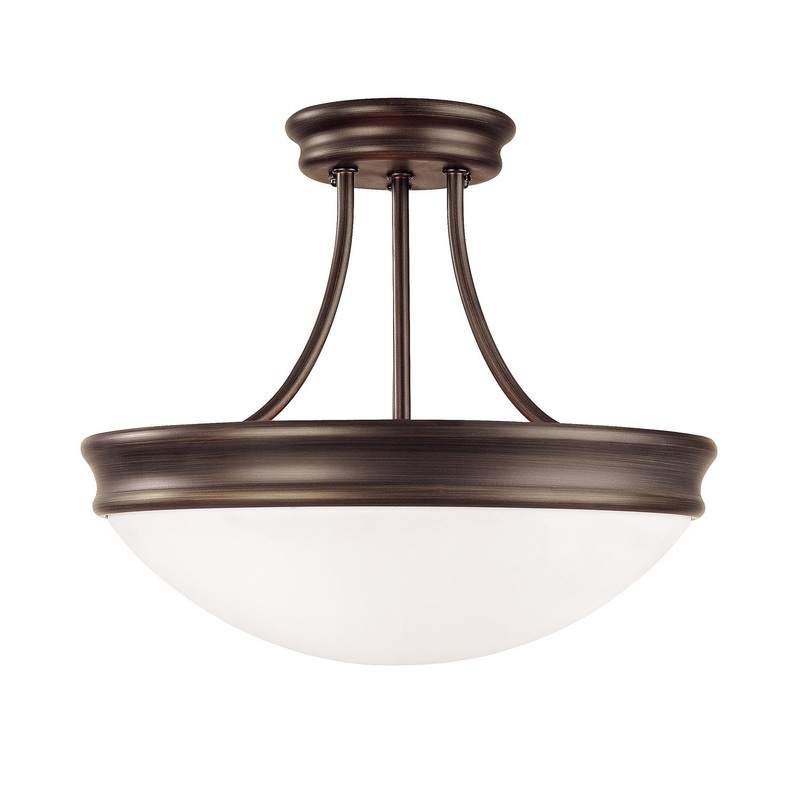 Capital Lighting 2037OR Hansen 3 Light Semi-Flush Oil Rubbed Bronze