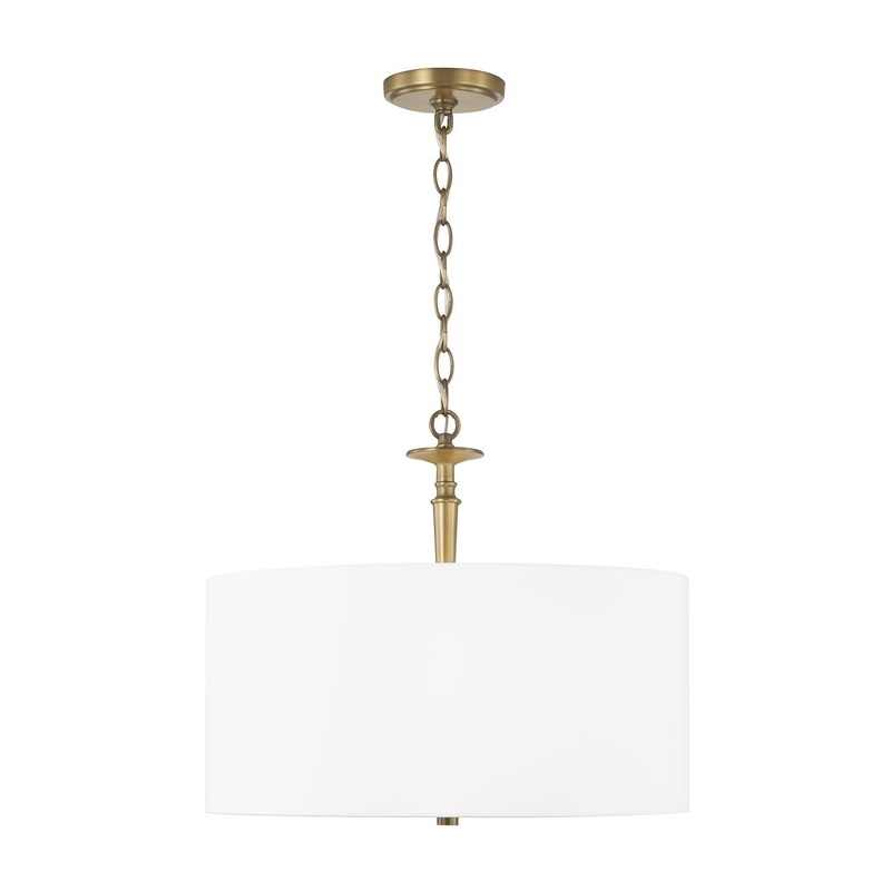 Capital Lighting 342631AD Abbie 3 Light Pendant Aged Brass