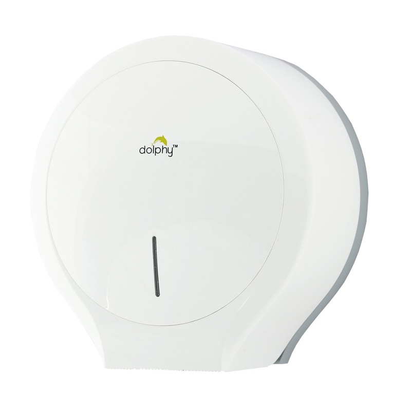 CLASSIC Jumbo Toilet Paper Roll Dispenser – White