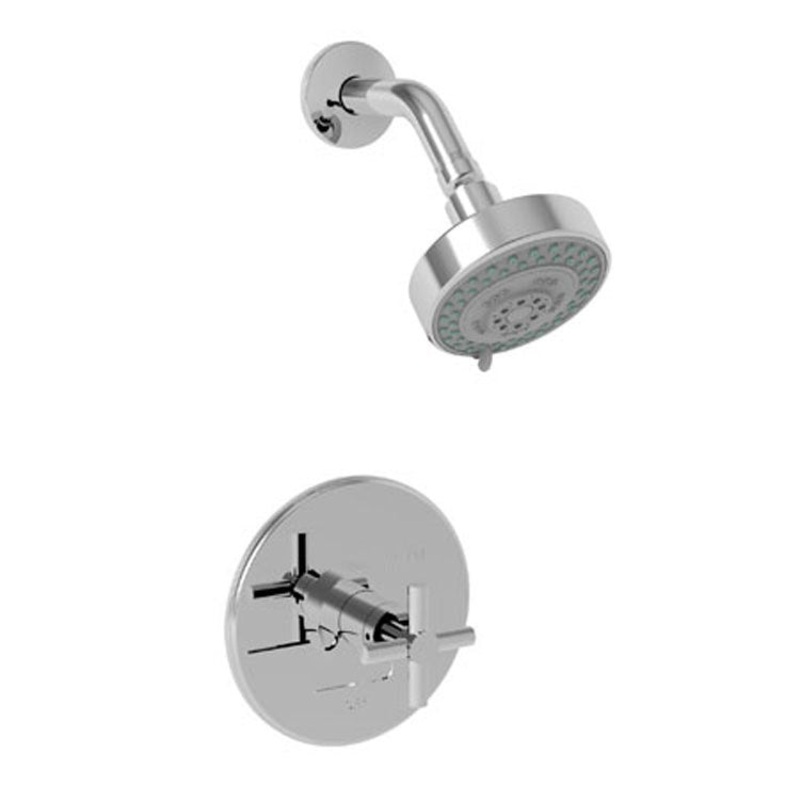 East Square Pressure Balance Shower Trim with Lever Handle – Satin Bronze PVD