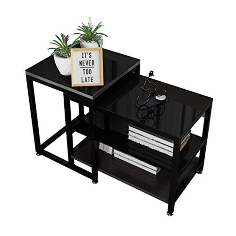 FUFU Tavolino Trapezio Comodino Tabella del Computer, Tavolino rapido Tavolo da Pranzo for Home Office Soggiorno Camera da Letto Balcone, 100x 40 x 52 cm