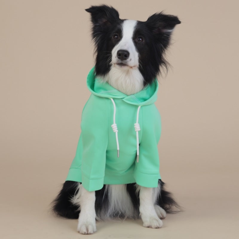 Green Classic Dog Sweatshirt with Hood & Drawstrings – For Large Dogs (Size : 6XL)
