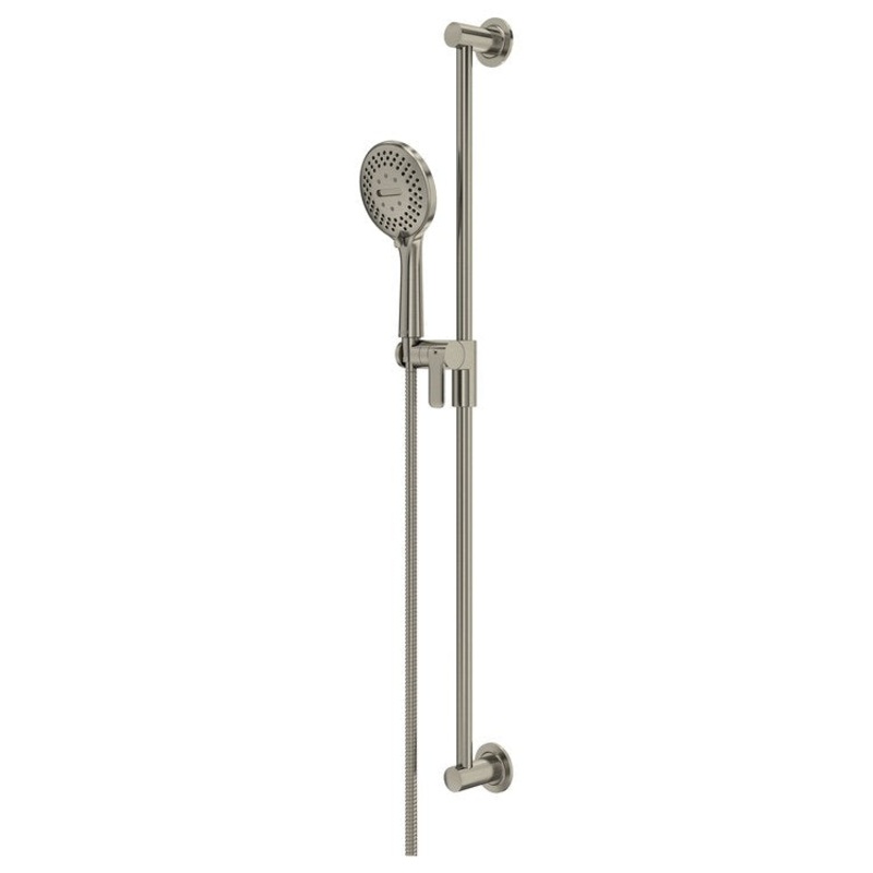 Handshower Set with Slidebar Brushed Nickel 5 Spray WaterSense 1.8 Gallons per Minute