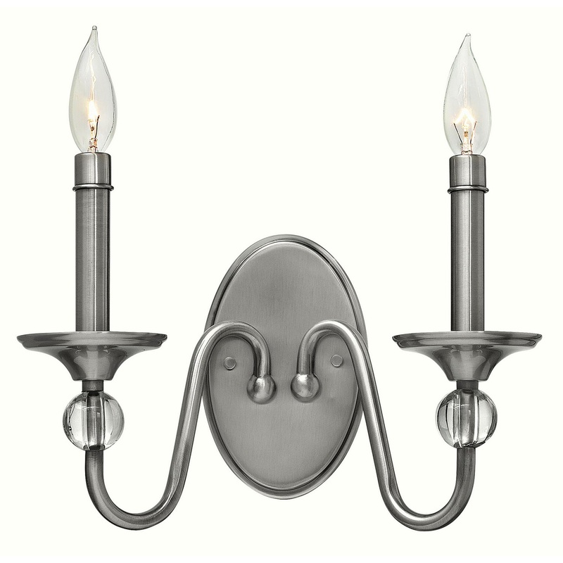 LED Wall Sconce from the Eleanor Collection in Polished Antique Nickel Finish by Hinkley