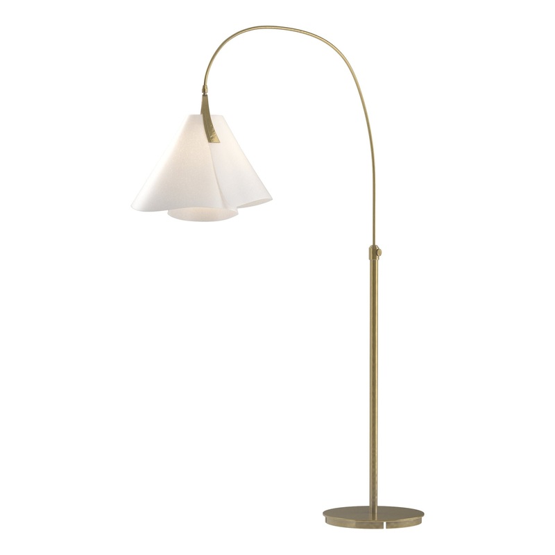 Mobius Arc Floor Lamp Modern Brass Spun Frost (SH)
