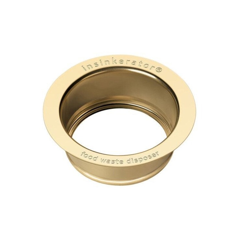 Sink Flange French Gold 4-1/2 x 4-1/2 x 1-3/4 Inch Stainless Steel for InSinkErator Disposers