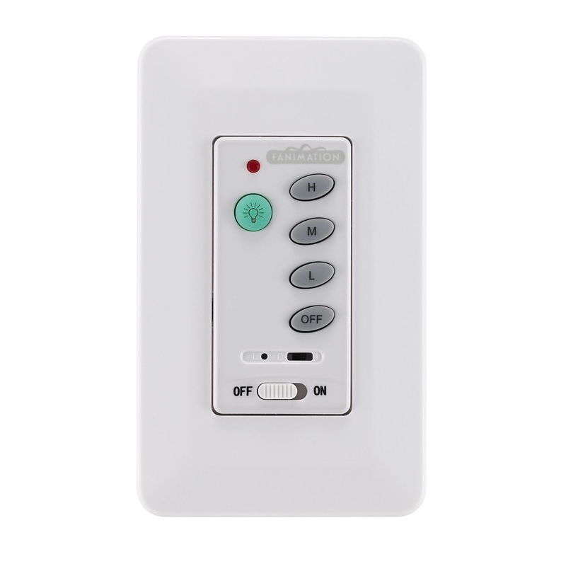 Wall Control from the Controls Collection in White Finish by Fanimation