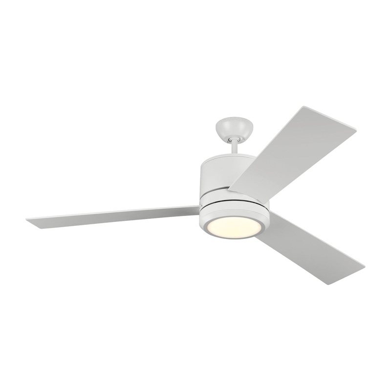 56″Ceiling Fan from the Vision Collection in Matte White Finish by Generation Lighting.