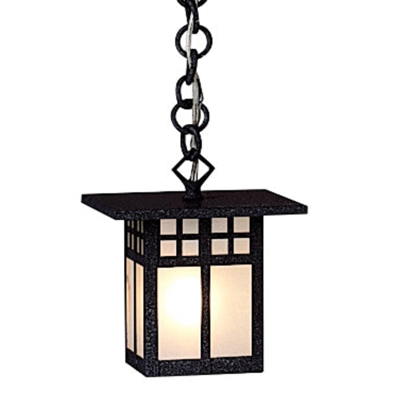 Arroyo GH-6F-BK Glasgow One Light Pendant Satin Black