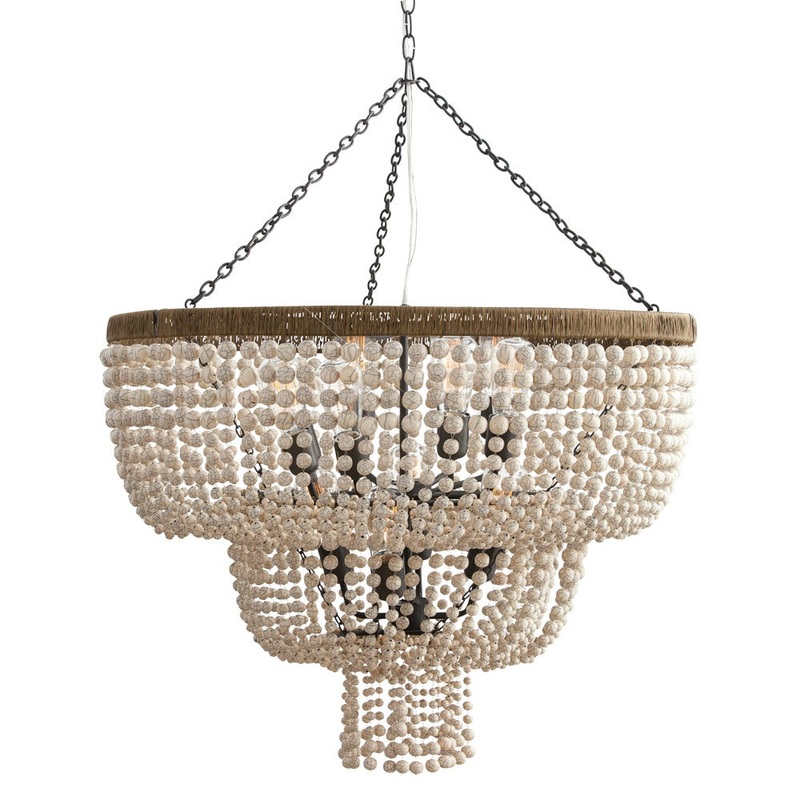 Arteriors 84621 Chappellet 12 Light Chandelier Ivory
