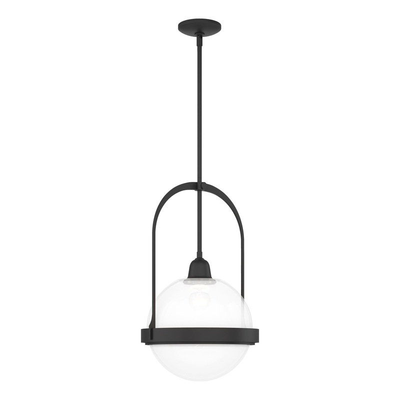Atlas Pendant Black Opaline Glass (WF)