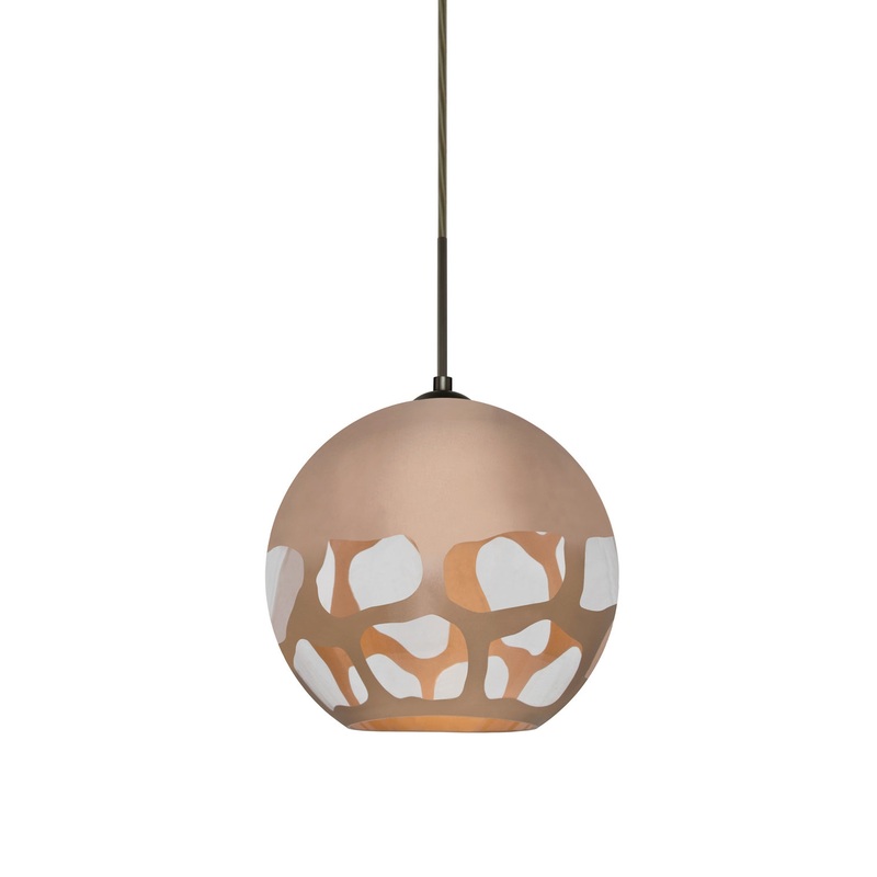 Besa 1JT-ROCKYCP-LED-BR Rocky One Light Pendant Bronze