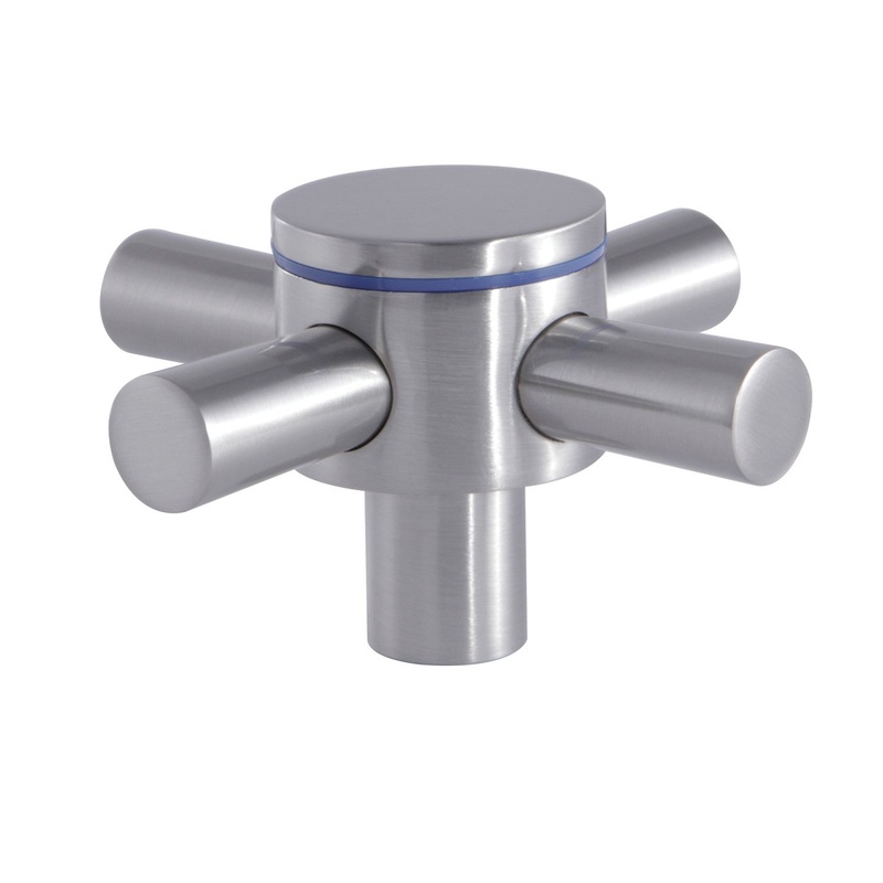 Concord KSH414SNC Cold Metal Cross Handle, Brushed Nickel
