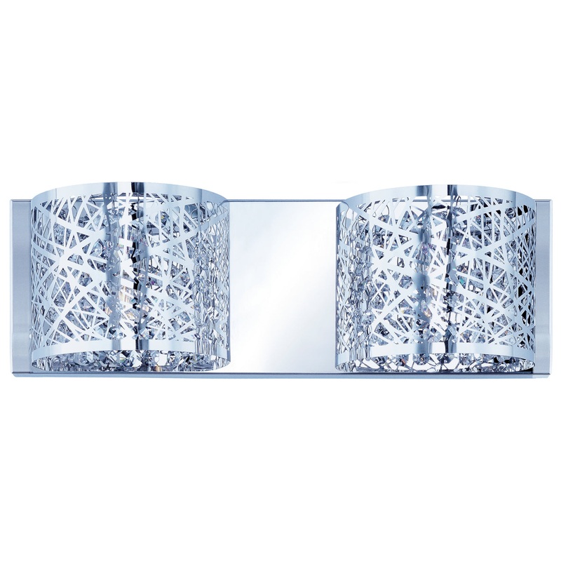 ET2 E21315-10PC Inca Two Light Bath Vanity Polished Chrome