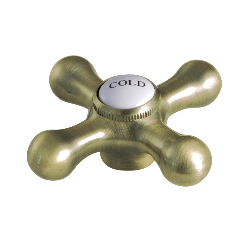 KSH1163AXC Cold Metal Cross Handle, Antique Brass