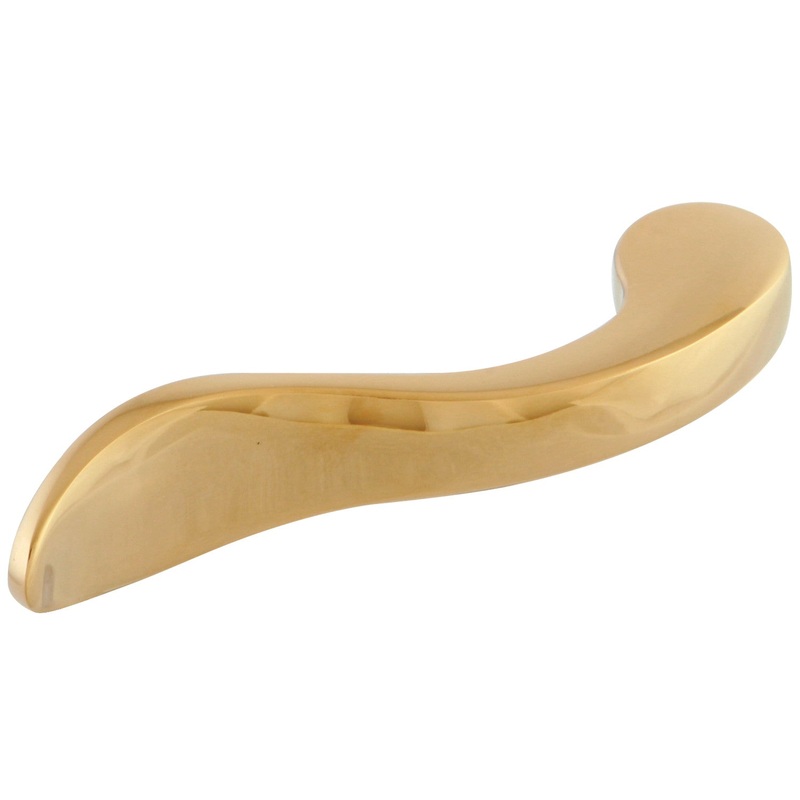 NuWave French KSH3192NFL Metal Lever Handle, Polished Brass