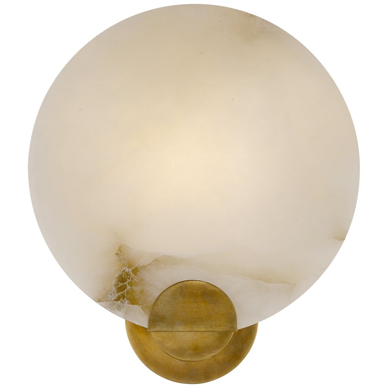 One Light Wall Sconce from the Iveala Collection in Hand-Rubbed Antique Brass Finish by Visual Comfort Signature