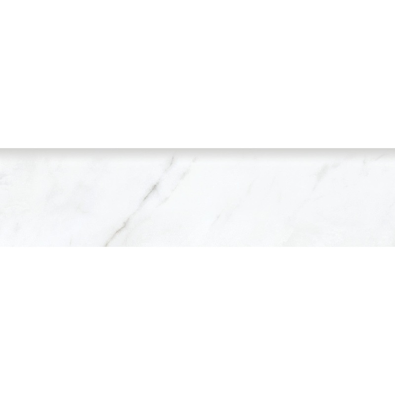 3″ x 12″ Bullnose Altezza Carrara Matte Porcelain Trim 63-664