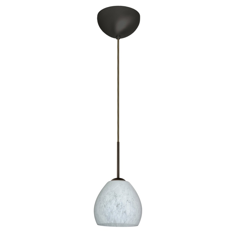 Besa 1BC-412219-LED-BR Bolla One Light Pendant Bronze