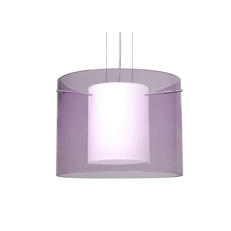 Besa 1KG-A00707-SN Pahu One Light Pendant Satin Nickel