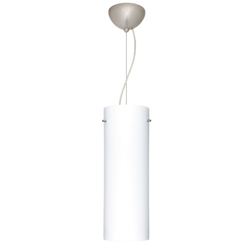 Besa 1KX-412807-LED-SN Tondo One Light Pendant Satin Nickel